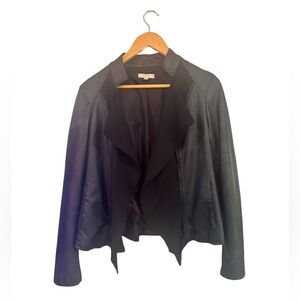 Halo Faux Leather Jacket Size Medium
